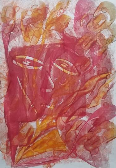 Original Abstract Expressionism Abstract Printmaking by Kim Roberts