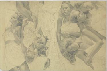 Original Figurative Women Drawings by Alaa Al Miyany