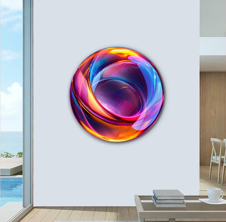 Original Abstract Geometric Sculpture by Yvonn Zubak