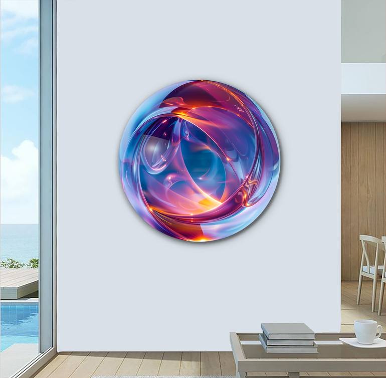 Original Abstract Geometric Sculpture by Yvonn Zubak