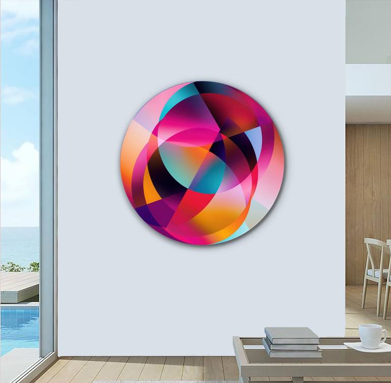 Original Abstract Geometric Sculpture by YVONN ZUBAK