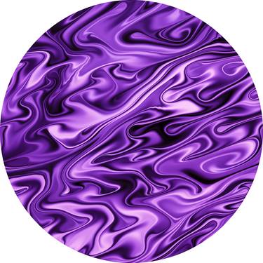Purple Circle wall art abstract thumb
