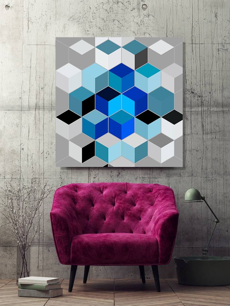 Original Geometric Digital by YVONN ZUBAK