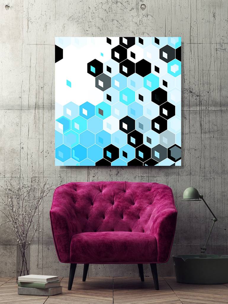 Original Geometric Digital by YVONN ZUBAK