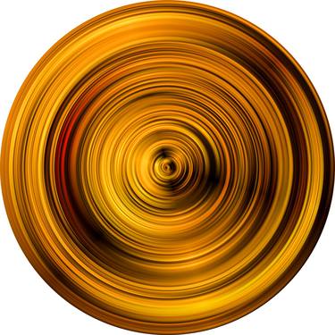 GOLD abstract circle wall art thumb