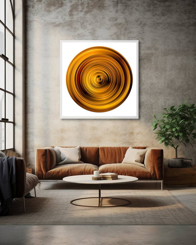 Original Abstract Geometric Digital by YVONN ZUBAK