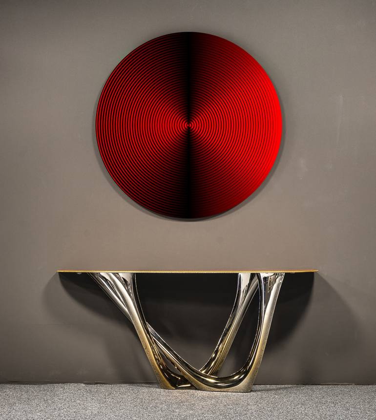 Original Abstract Geometric Sculpture by YVONN ZUBAK