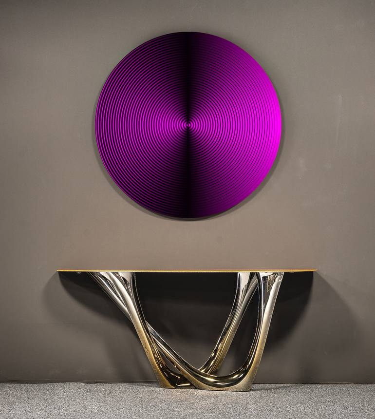 Original Abstract Geometric Sculpture by YVONN ZUBAK