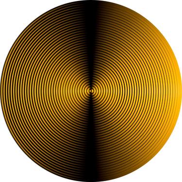 GOLD vinyl abstract circle wall art thumb