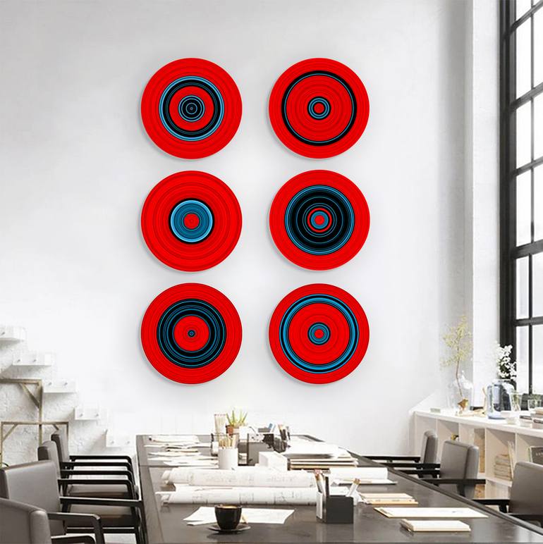 Original Abstract Geometric Sculpture by Yvonn Zubak