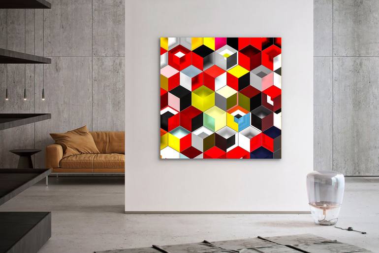 Original Art Deco Abstract Digital by Yvonn Zubak