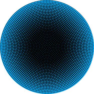 Abstract circle dots thumb