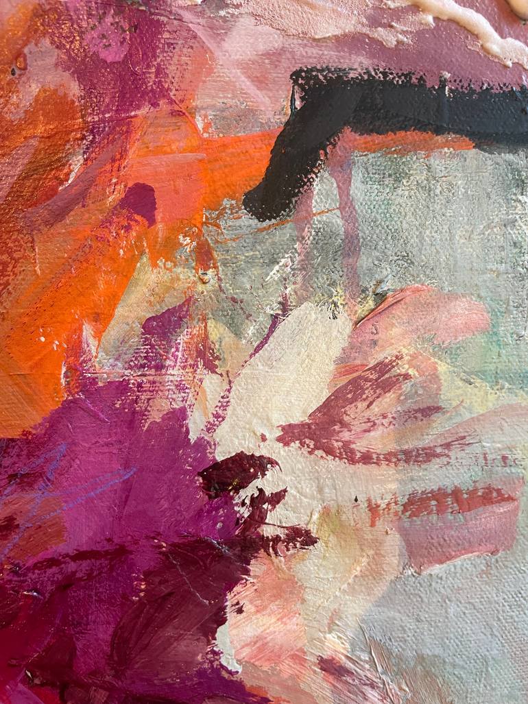 Original Abstract Botanic Painting by Michele Zuzalek