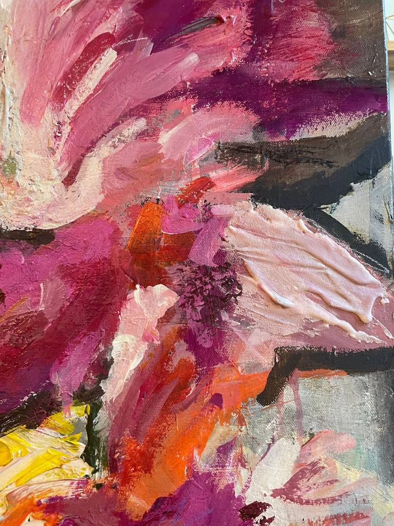 Original Abstract Botanic Painting by Michele Zuzalek