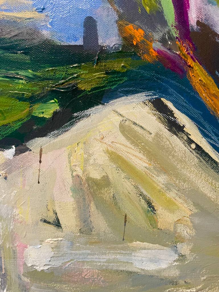 Original Abstract Expressionism Floral Painting by Michele Zuzalek