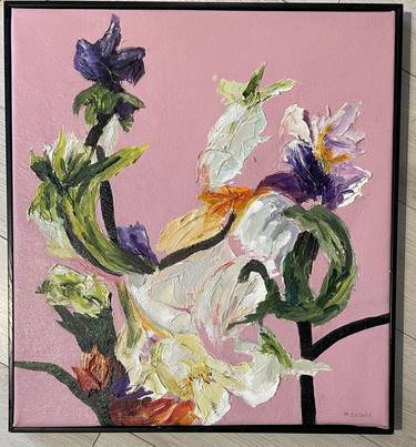 Original Abstract Expressionism Botanic Painting by Michele Zuzalek