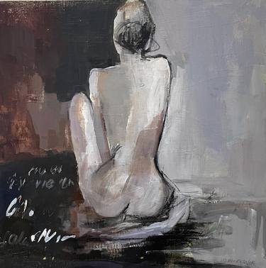 Original Abstract Nude Painting by Michele Zuzalek