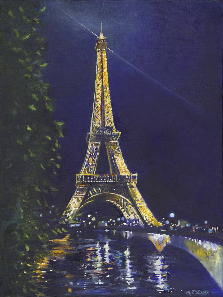 paris painting eiffel tower