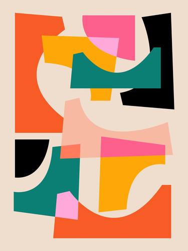 Print of Abstract Geometric Digital by Susana Paz