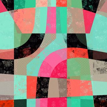 Print of Illustration Geometric Mixed Media by Susana Paz