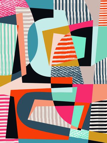 Print of Geometric Printmaking by Susana Paz