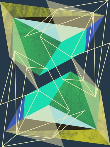 Print of Geometric Printmaking by Susana Paz