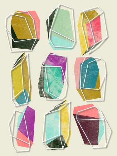 Print of Abstract Geometric Printmaking by Susana Paz