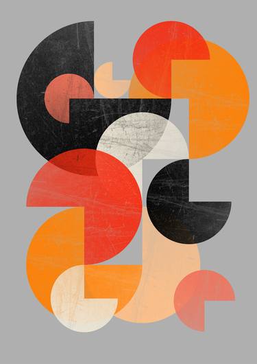 Print of Geometric Mixed Media by Susana Paz