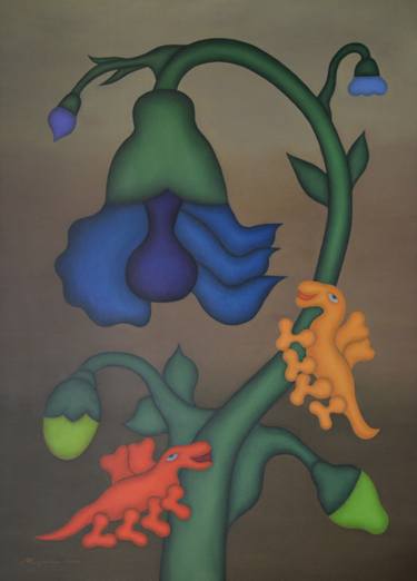Print of Figurative Floral Paintings by Mirjana Petrović