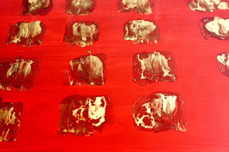 Original Minimalism Love Painting by Mattia Paoli