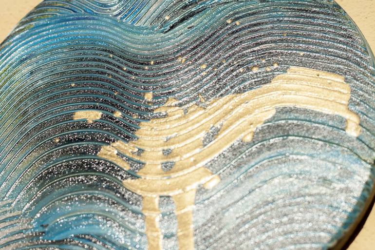 Original Art Deco Abstract Painting by Mattia Paoli