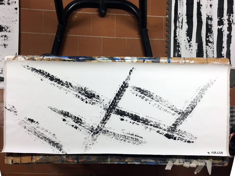 Original Conceptual Abstract Painting by Mattia Paoli