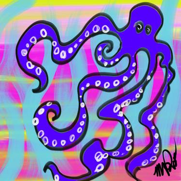 Blue Octopus - Limited Edition of 5 thumb