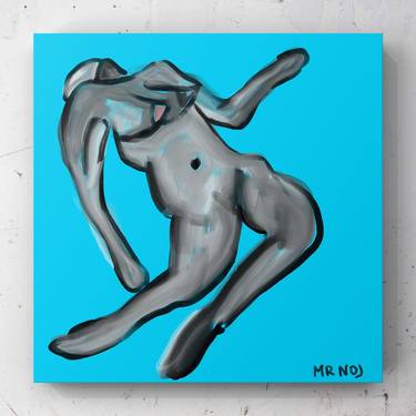 Original Abstract Nude Mixed Media by Mattia Paoli