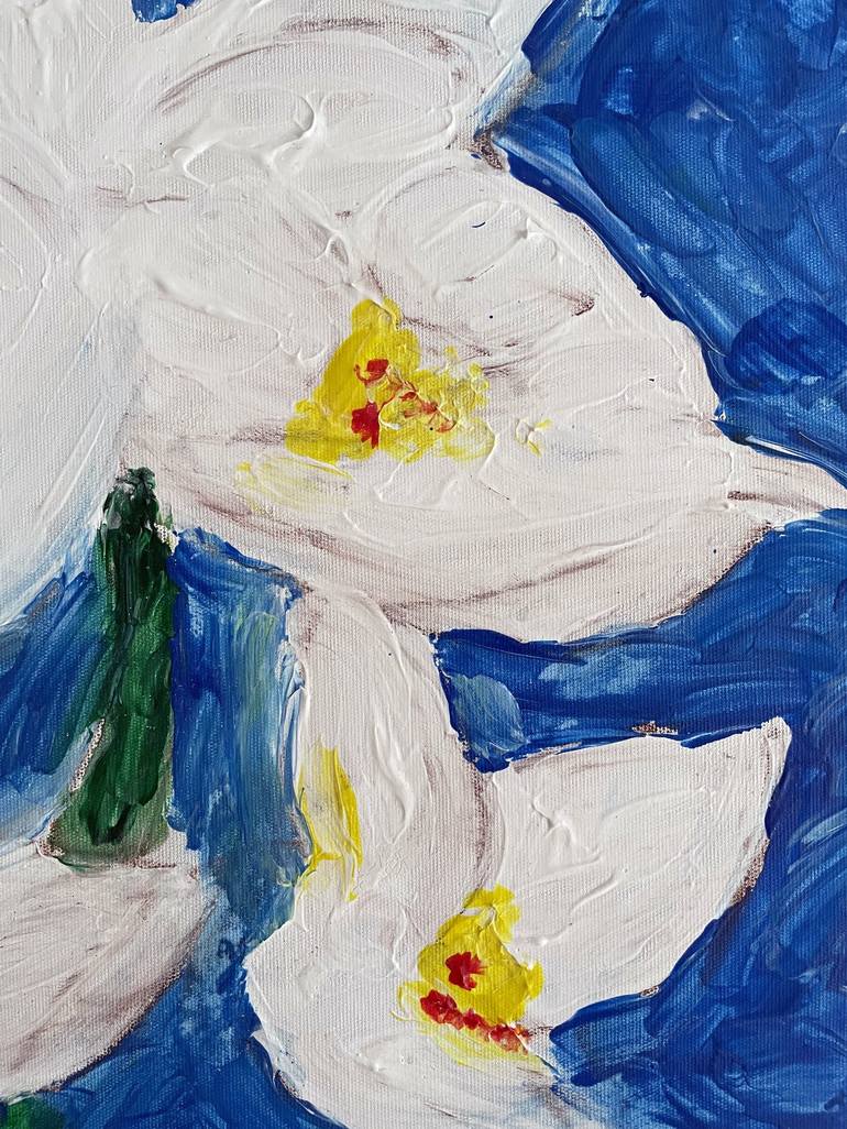 Original Abstract Floral Painting by Mattia Paoli