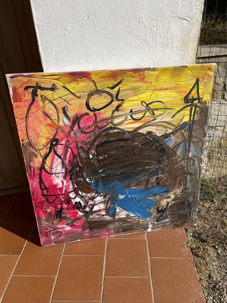Original Abstract Expressionism Abstract Painting by Mattia Paoli