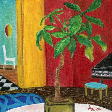 Print of Expressionism Interiors Paintings by Adelita Pandini