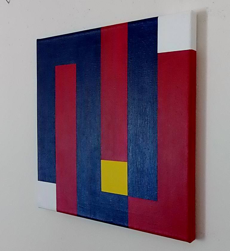 Original Abstract Geometric Painting by Juan Jose Hoyos Quiles