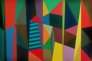 Original Abstract Geometric Paintings by Juan Jose Hoyos Quiles