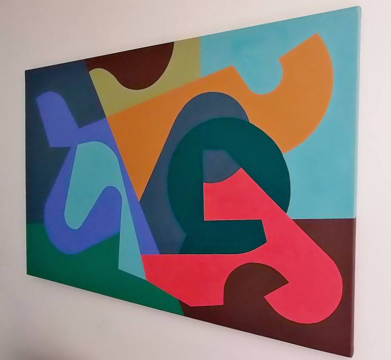 Original Geometric Painting by Juan Jose Hoyos Quiles