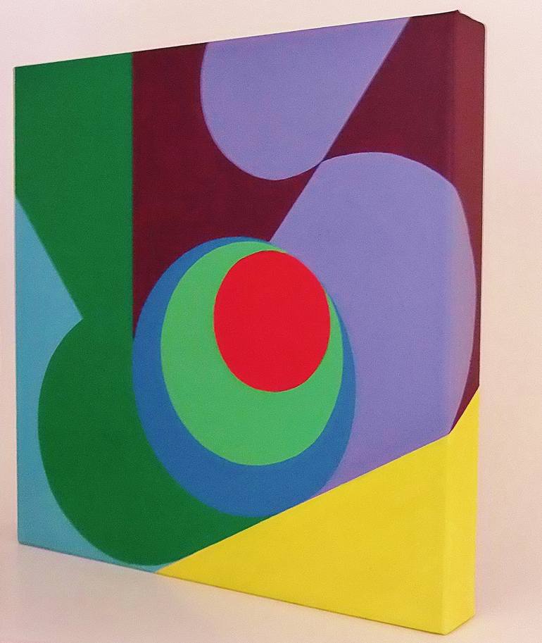 Original Geometric Abstract Painting by Juan Jose Hoyos Quiles