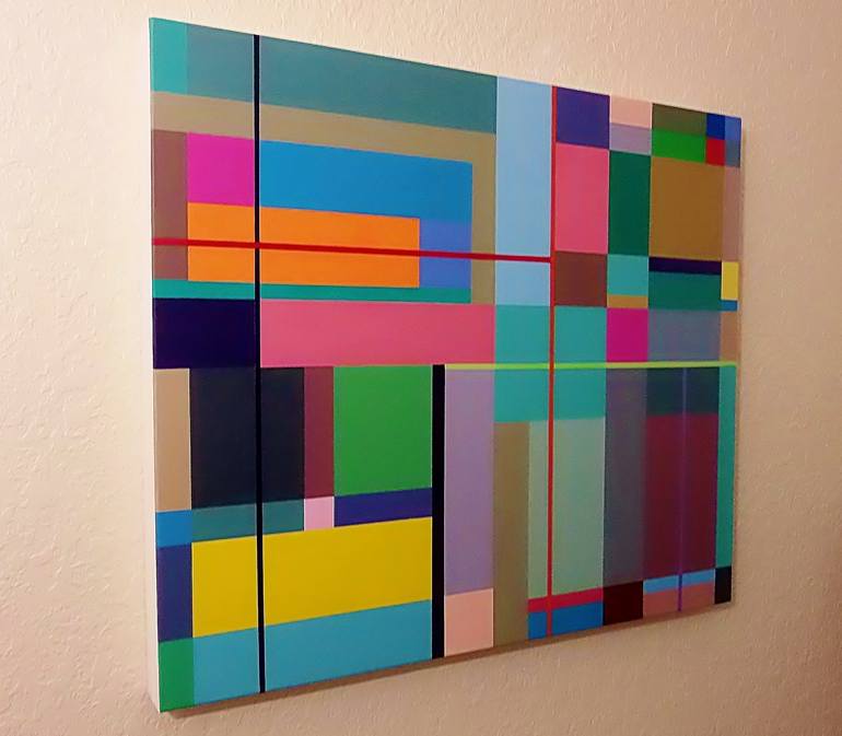 Original Abstract Painting by Juan Jose Hoyos Quiles