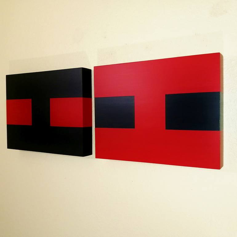 Original Minimalist Abstract Painting by Juan Jose Hoyos Quiles