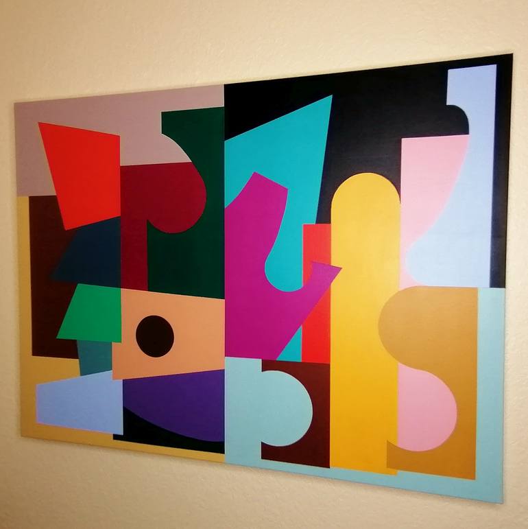 Original Abstract Painting by Juan Jose Hoyos Quiles