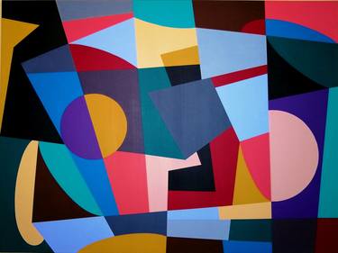 Print of Geometric Abstract Paintings by Juan Jose Hoyos Quiles