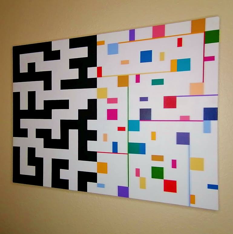 Original Contemporary Abstract Painting by Juan Jose Hoyos Quiles