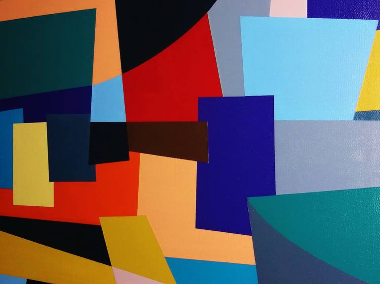 Original Geometric Painting by Juan Jose Hoyos Quiles