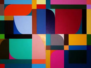 Original Abstract Geometric Paintings by Juan Jose Hoyos Quiles