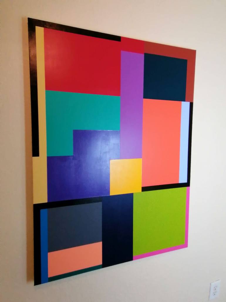 Original Geometric Painting by Juan Jose Hoyos Quiles