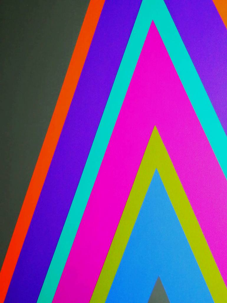 Original Abstract Geometric Painting by Juan Jose Hoyos Quiles